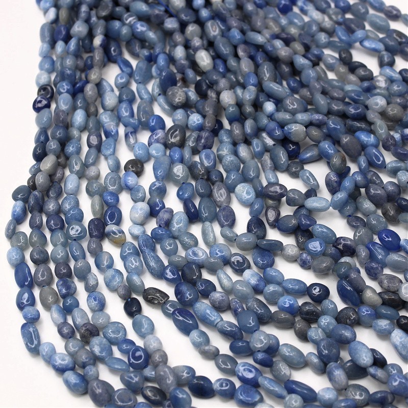 Blue aventurine/ irregular beads 6x8mm/ 40cm/ string KAAWBS01