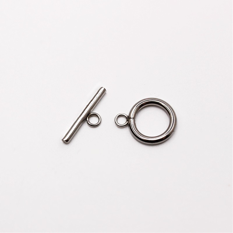 Two-piece toggle clasp / surgical steel 13mm 1pc ASS394