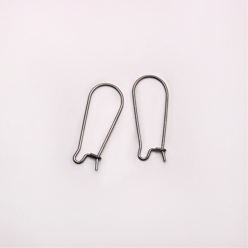 Fastened earwires/ surgical steel 25mm 4pcs BKSCH67