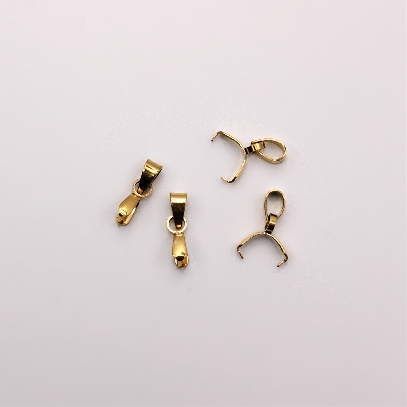 Jewelry ties/ surgical steel/ gold 5x3.3mm 1pc ASS380KG