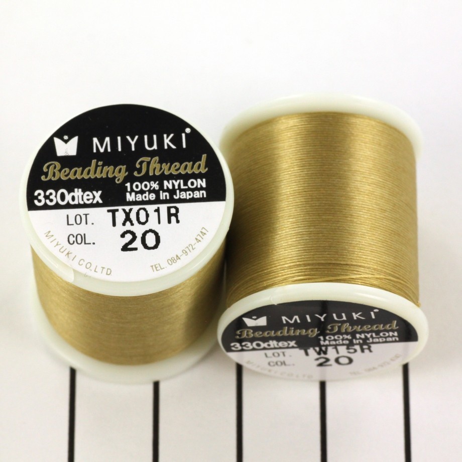 Nici Miyuki/ złote/ nylon/ szpulka 50m NCMI20